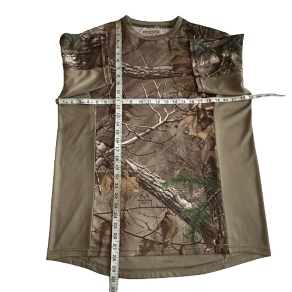 Rustic Ridge Man's M Green/Brown/Gray Camouflage Short Sleeve Round Neck T-shirt - Picture 11 of 14